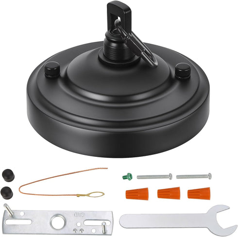 5-1/8 Inch 6 Upgraded Version Light Canopy Kit, Iron Ceiling Canopy Kit for Pendant Light, Ceiling Plate for Chandelier