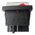 2Pcs KEDU HY12 4Pins Push Button Switch, AC 125/250/400V, Waterproof Rocker Switches for Electrical Appliances