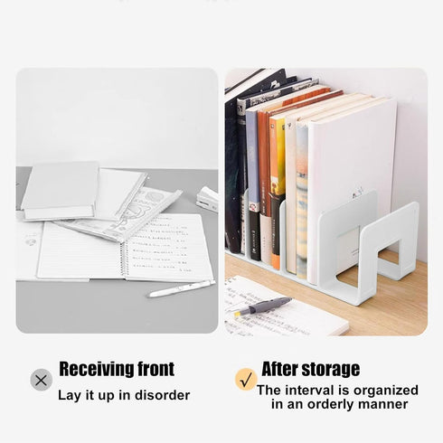 Desk Organizer Bookshelf File Folder Organizer Binder Holder File Sorter Desk Accessories & Workspace Organizers