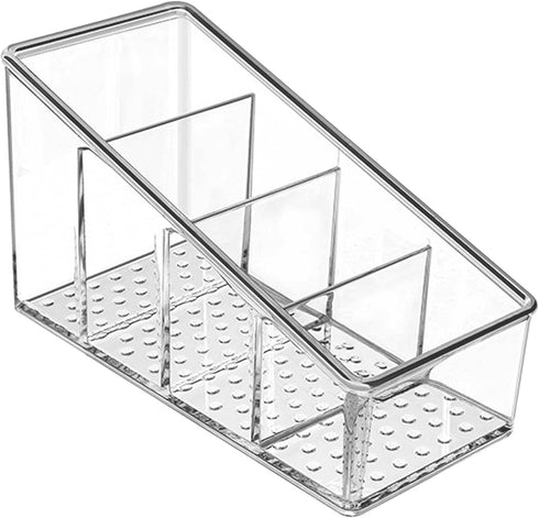 MaxGear Clear Remote Control Holder, Small Plastic Caddy Organizer for Home, 1 Pack