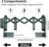 YIRUIDD Adjustable Bookends for Shelves, Metal Bookends for Heavy Books, Book Stopper Organzier with Pen Holder
