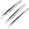 Aiyhsj 3PCS Precision Tweezers Set, Upgraded High-end Stainless Steel of Tweezer for Craft,