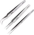 Aiyhsj 3PCS Precision Tweezers Set, Upgraded High-end Stainless Steel of Tweezer for Craft,