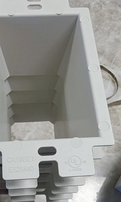 iMBAPrice BE2-1 (2-Gang) Electrical Power Outlet Box Extender, White