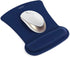 MOSISO Ergonomic Wrist Rest Support for Mouse Pad & Keyboard Set, Navy Blue Non-Slip Base Cushion for Home/Office