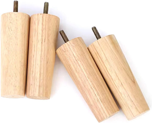 GJHYNT 6in 8in 12in Cabinet(8cm/3in) Solid Wood Couch Legs, Coffee Table Support Feet, Replacement Furniture Legs