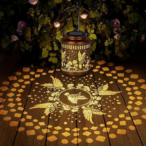 Hummingbird Hummingbird Solar Lantern Outdoor Decor Garden Decor Waterproof Decor Light Hanging Solar Lights Yard