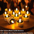 TWINKVILLA 12Pack Solar Tea Lights Outdoor Waterproof, Small Solar Lights with Rechargeable Dusk to Dawn Sensor