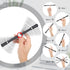 Outus 2 Pieces Spinning Pen Rolling Finger Anxiety Fidget Weighted Pens Cool Rotating Twirling Pencil for Adults Office