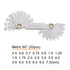 Metric 0.5-7 Screw Thread Pitch Gauge Tool Pitch Cutting Gauge Caliper Gauges Measuring Tool for Industrial Measurement