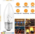 Jacqings B11 C35 40W E26 Bulbs 120V Dimmable, 2700K (6 Pack) Lighting Torpedo Clear CTC Base Decorative Incandescent