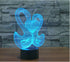 3D 16 Night Light for Kids Swan Heart to Heart Led Lamp with Remote Control Color Changing Xmas Birthday Gift for Child