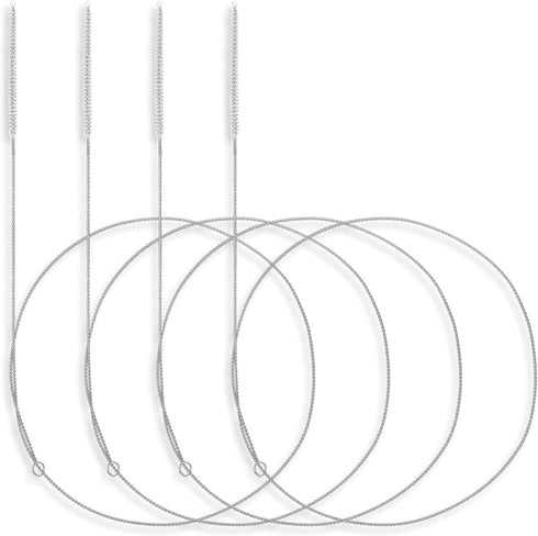 4 Pcs Extra Long Straw Cleaner Brush, 1m/39in Wire Tube Brushes with Soft Nylon Bristles for Bottles, Straws