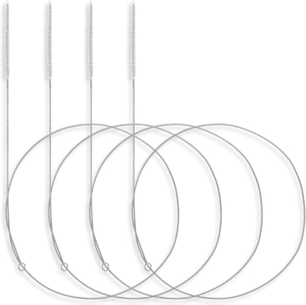 4 Pcs Extra Long Straw Cleaner Brush, 1m/39in Wire Tube Brushes with Soft Nylon Bristles for Bottles, Straws