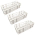 3 Packs Plastic Test Tube Rack, 24 Holes Lab Holder for 25mm Test Tubes, White, Detachable