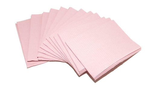 PBDR Dental Bibs, Disposable Bibs for Adults, 13" Width, 18 Length, Dusty