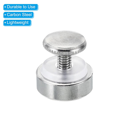 PATIKIL M4x12 Standoff Screws with Spacers, 20 Pack Thumb Screw Fasteners for Wall Mounting Acrylic Glass Signs, Silver