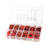 600PCS Red Steel Paper Fiber Flat Washers Kit - Insulation Washer Assorted Set with Box for Electrical Connections