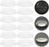60Pcs 25mm Set iplusmile Optical Glass Double Convex Lens Ground-Edge Safety & Clear View for Light Experiments