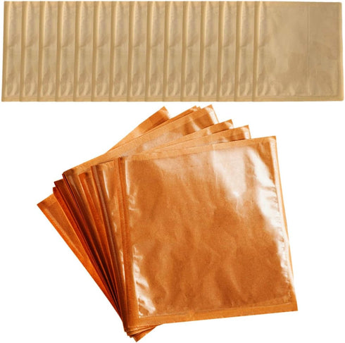 LOPUNER 100pcs Kraft Paper Bread Bags with Oil-proof Coating 21x25cm for Bakery Sandwich