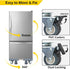 4 400 lbs MaxWorks Adjustable Furniture Dolly with Dual-Locking Wheels, Universal Washing Machine Base Stand, Appliance