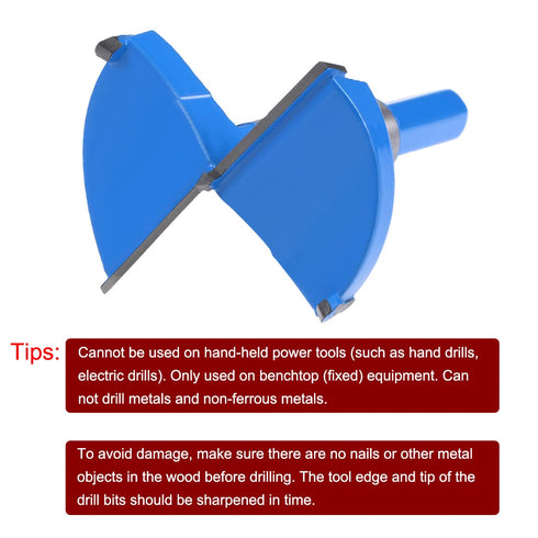 uxcell Forstner Drill Bits 55mm, Tungsten Carbide Wood Hole Saw Auger Opener for Woodworking