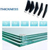 YouU 20 4 50mm UoYu pcs Mirror Corner Protectors x Black Toughened Glass Corner Protector Ceramic Tile wrap Angle
