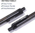 Black Gel Pens Bulk, Fine Point Smooth Writing, 0.7mm Gel Ink, Retractable Rollerball Pens, 60 Pack