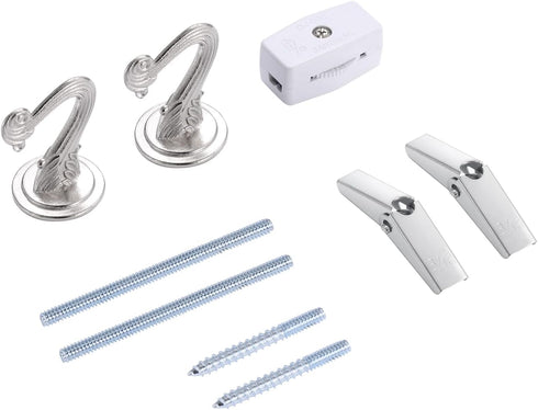 12 15 Canomo Swag Lighting Kit with Feet Chandelier Chain and Feet Cord, Instructions Included for Chandelier, Pendant