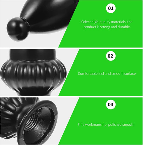 2pcs Uonlytech Modern Lamp Finial Chic Decorative Knob for Table Floor Lamps Elegant Internal Thread Upgrade Your