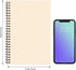 LABUK 7 Pack Blank Notebook 100 Pages Unlined Spiral Notebook Journal Bulk Sketch Books 8.3"x 5.5" Soft Cover Kraft Memo Notepads Diary Planner, 50 Sheets for School Travel Office Supplies (Brown) by LABUK