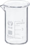 PATIKIL 5ml Low Form Glass Beaker, 3.3 Borosilicate Glass Graduated Measuring Cups with Spout