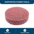 Benchmark Abrasives 2" Quick Change A/O Non-Woven Surface Preparation Wheels, 10 Pack (Maroon - Fine)