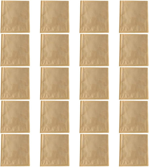KESYOO Kraft Paper Bread Bags with Window 21x25cm 100pcs Grease-resistant Bakery Bread