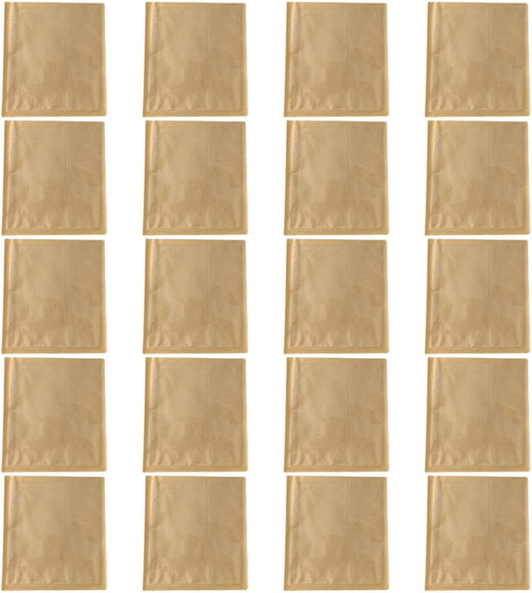 KESYOO Kraft Paper Bread Bags with Window 21x25cm 100pcs Grease-resistant Bakery Bread