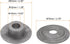 2pcs Bench Grinder Arbor Washer Flange, 1.26" OD x 0.63" ID Carbon Steel Tool Parts for Grinder