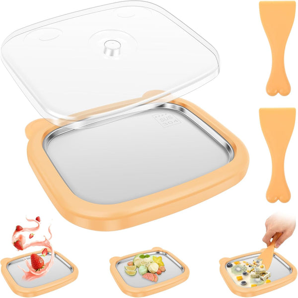 Hevtsde Rolled Maker Portable Stainless Steel Instant Pan Roll Maker with 2 Spatula