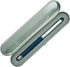 Hongdian 1843 Navigator Fountain Pen, Fine Nib Solid Metal with Refillable Converter and Blue Ripple Pattern Case