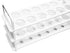 EISCO Polypropylene Test Tube Rack, Accommodates 12 Tubes, up to 22mm, 9" Wide