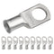 SELTERM 10pcs 2 AWG-1/2 Stud Tinned Copper Wire Lugs - Heavy Duty Battery Cable Ends, UL Battery Lugs
