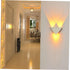 Modern Triangle LED Wall Sconce - Decorative Aluminum Light for Bedroom Ambiance