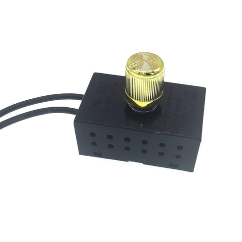 Zing Ear Switch ZE-03A,Rotary Dimmer Switch with Knob,120V 300W Home Table Lamp Control Replacement Repair Kit for Incandescent/LED/Halogen Lamps (1)