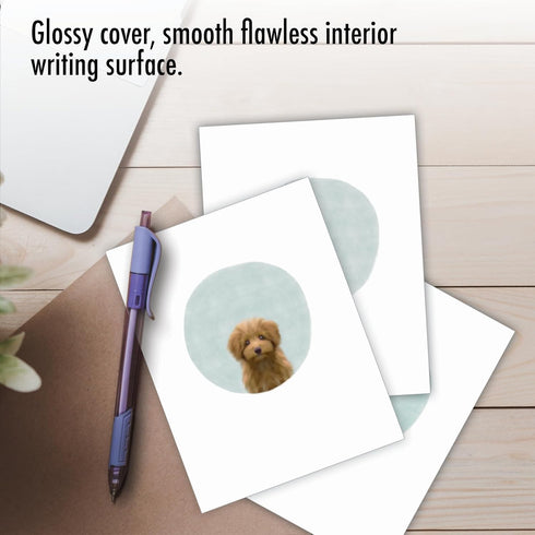 The Best Card Company - 20 Cute Kids Cards Boxed, Assorted Blank Set (4 x 5.12 Inch) - Animal Portrait Mode