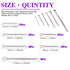 110Pcs 304 Stainless Steel Cotter Pin Clip Key Fastener Assortment Kit for Automotive Mechanics & Small Engine Repair