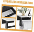 PRETYZOOM Stainless Steel Toilet Paper Holder Marble Finish Wall-Mounted Kitchen Towel Bar Napkin Hanger Versatile