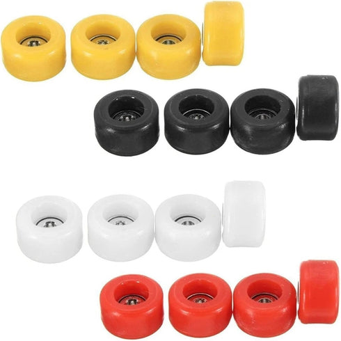 RNUDBLSK 8 Pcs Professional PU+Metal Bearing Wheels for Wooden Fingerboard