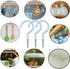 Pack of 40 White Vinyl Coated Screw-in Wall Hooks for Indoor & Outdoor Use