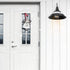 2 Pack Cedilis Black Wall Sconce Light, Retro Flat Barn Lights, Farmhouse Gooseneck Wall Lamp, Vintage Industrial