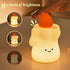 3-Level Dimmable AVEKI Cute Candle Silicone Baby Night Light for Nursery, Rechargeable & Touch Night Light, Timer