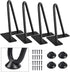 SMARTSTANDARD 6 Inch Heavy Duty Hairpin Furniture Legs, Metal Home DIY Projects